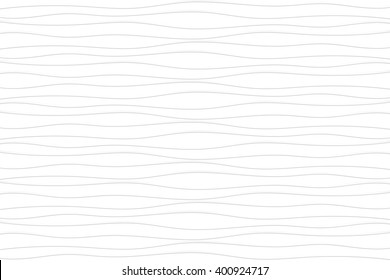 Line Pattern. White Wall Texture Vector. Wave Abstract Background.