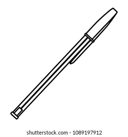 line pen style object icon to writing