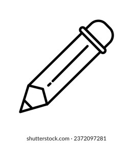 line pencil icon stock illustration 
