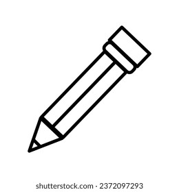 line pencil icon stock illustration 