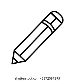 line pencil icon stock illustration 