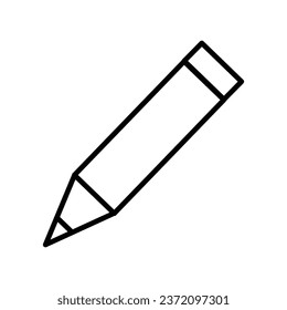 line pencil icon stock illustration 