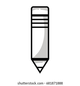 line pencil school tool to writing and learn