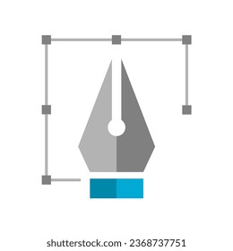 Line pentool symbol icon flat vector design
