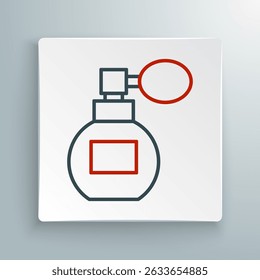 Line Perfume icon isolated on white background. Colorful outline concept. Vector