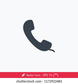 Line Phone Icon / Vector