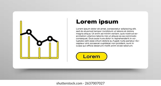 Line Pie chart infographic icon isolated on white background. Diagram chart sign. Colorful outline concept. Vector