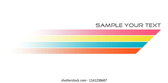 Line pixel template for printing. Design Template Element