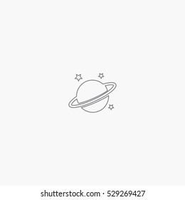 line planet icon