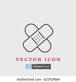 Line Plaster  icon illustration isolated vector sign symbol