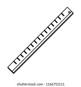 line plastic ruler education school utensil