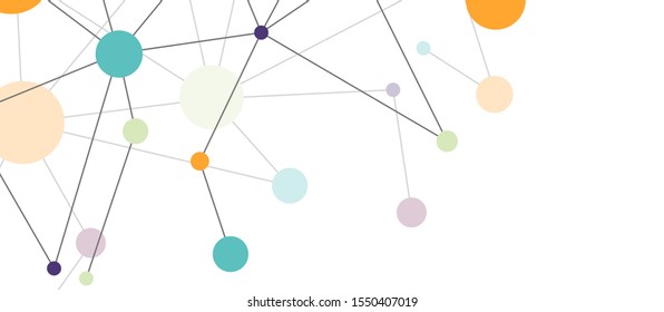 Line points connections geometric abstract background for wallpaper, banner, background, card and landing page
