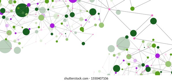 Linienverbindungen geometrischer abstrakter Hintergrund für Tapete, Banner, Hintergrund, Karte und Landungsseite