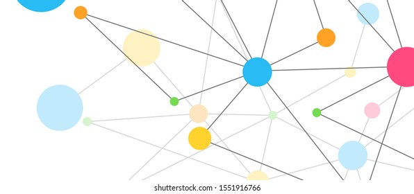 Line points connections geometric abstract background for wallpaper, banner, background, card and landing page