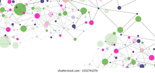 Linienverbindungen geometrischer abstrakter Hintergrund für Tapete, Banner, Hintergrund, Karte und Landungsseite