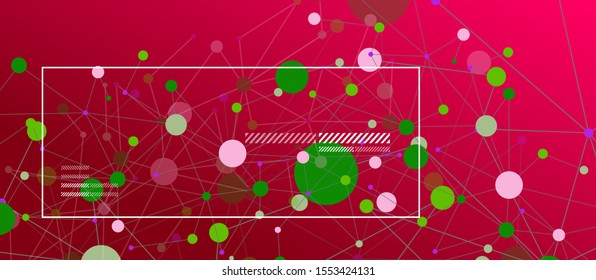 Line points connections geometric abstract background for wallpaper, banner, background, card and landing page