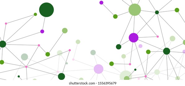 Line points connections geometric abstract background for wallpaper, banner, background, card and landing page