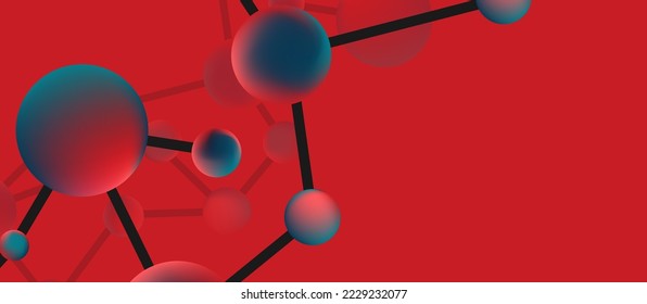 Line points connections geometric abstract background