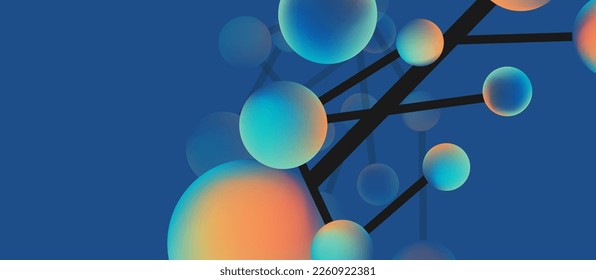 Puntos de línea conexiones fondo abstracto geométrico