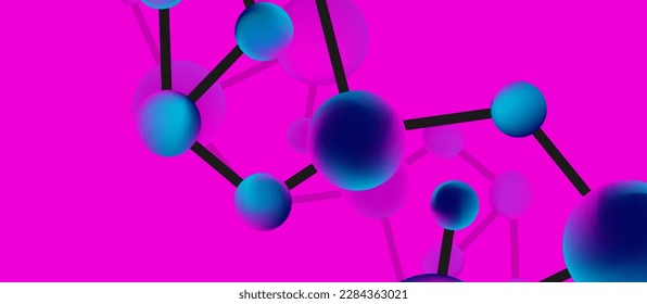 Line points connections geometric abstract background