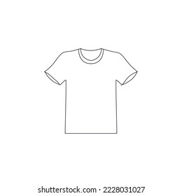 Line İcon Polo T-shirt Vector de iluminación. Icono vectorial simple aislado en fondo blanco. Sencillo polo moderno Henley Shirt. Icono de símbolo de camiseta informal