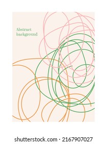 Juego de carteles de línea. Diseño de portada abstracta para presentación de negocios o volante. Fondo de la ilustración del vector