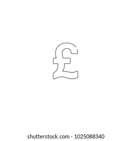 Line Pound Icon