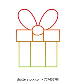 line present gift box with ribbon bow decoration