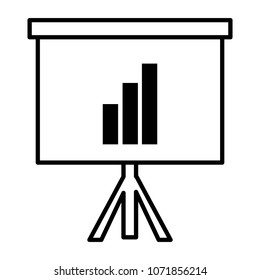 line presentation statistics growing graphic bar