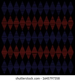 Line print and diamond graphic 