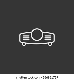Line Projector icon illustration isolated vector sign symbol