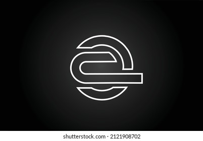 line Q black and white alphabet letter logo icon design . Creative template for business and company