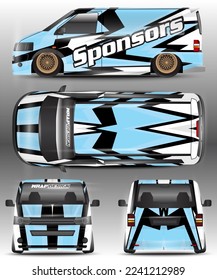 LINE RACING CAR DECAL STICKER SET DESIGN