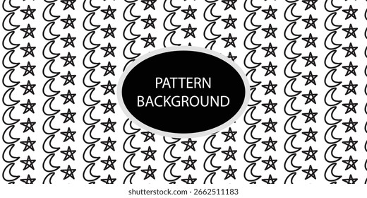 Line rainbow and cloud pattern background