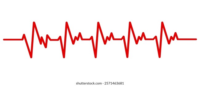 Line rate heartbeat. Medical monitor heart beat and fhyrhm. Electrocardiogram heart and pulse for monitor health. Vector design