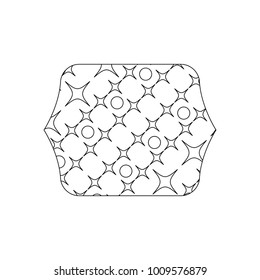 line rectangle with graphic seamless decoration background texture