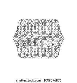 line rectangle with graphic seamless pattern background design