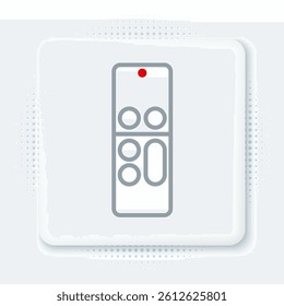 Line Remote control icon isolated on white background. Colorful outline concept. Vector