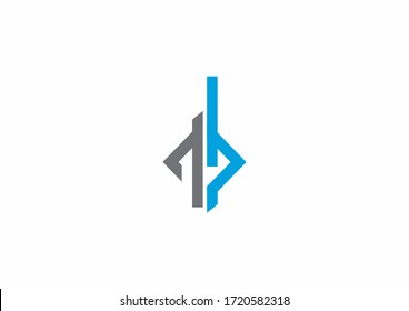 Diseño del logotipo de la compañía vectorial de la forma del rhombus de línea