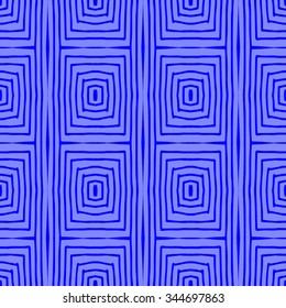 Line rhombus vector seamless pattern. Hand drawn tribe motif. Repeating geometric tiles.  Monochrome arabic, aztec design. Modern stylish texture.