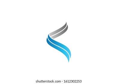 line ribbon element for logo