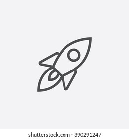 line rocket Icon
