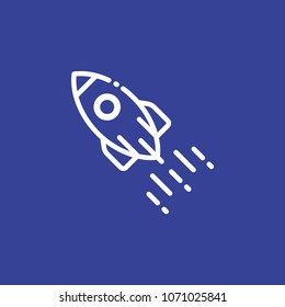 Line rocket vector