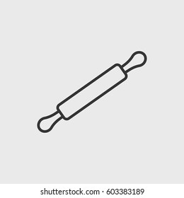 Line  Rolling Pin  Icon Illustration Isolated Vector Sign Symbol