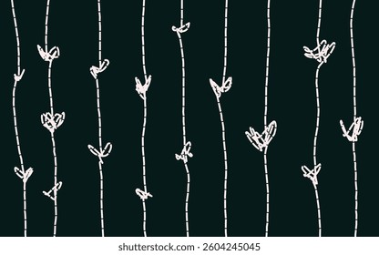 line rope pattern love in dark blue background