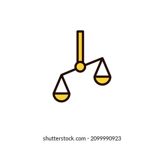 Icono de Escala de línea aislado en fondo blanco. Símbolo de esquema para diseño de sitio web, aplicación móvil, ui. Escalar pictograma. Ilustración vectorial, с editorial k. 