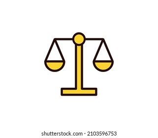 Line Scale icon isolated on white background. Outline symbol for website design, mobile application, ui. Scale pictogram. Vector illustration, editorial stroсk. 