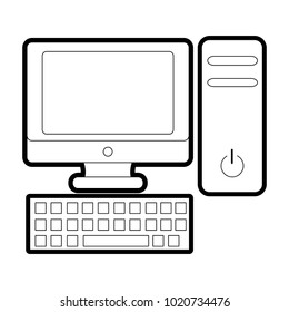 line screen computer with cpu and keybooard technology
