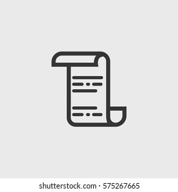 Line  Scroll icon illustration isolated vector sign symbol