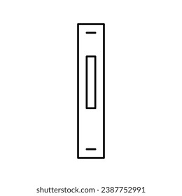 line scroll line icon vector. line scroll sign. isolated contour symbol black illustration